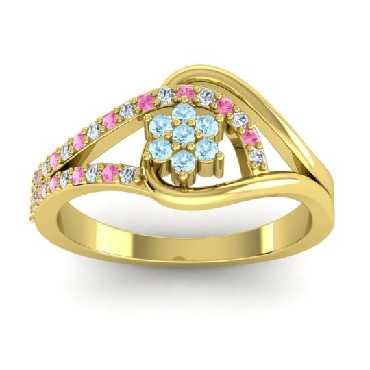 Floral Pave Puspin Ring