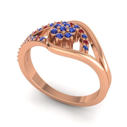 Floral Pave Puspin Ring