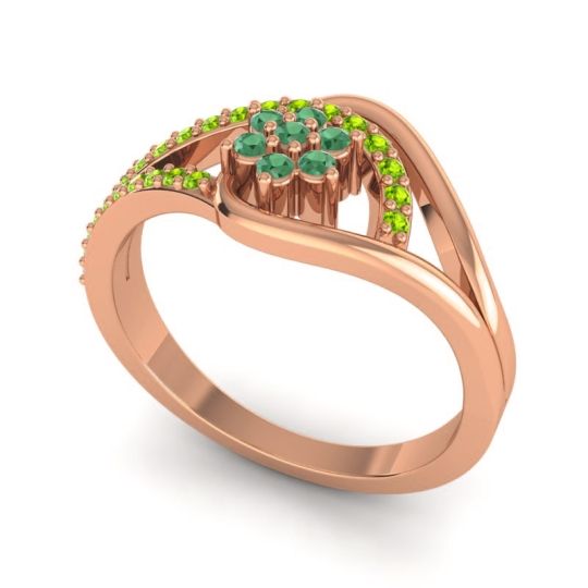 Floral Pave Puspin Ring