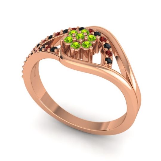 Floral Pave Puspin Ring