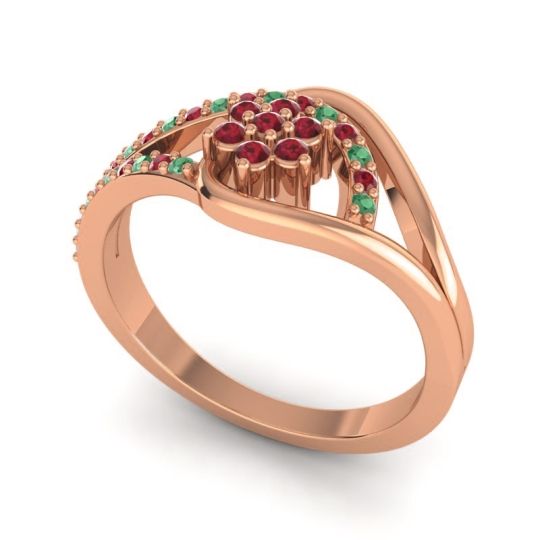 Floral Pave Puspin Ring