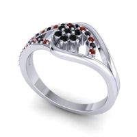 Floral Pave Puspin Ring