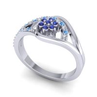 Floral Pave Puspin Ring