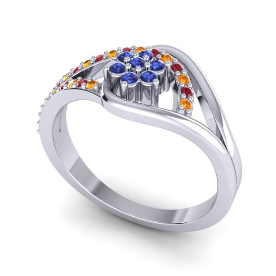 Floral Pave Puspin Ring