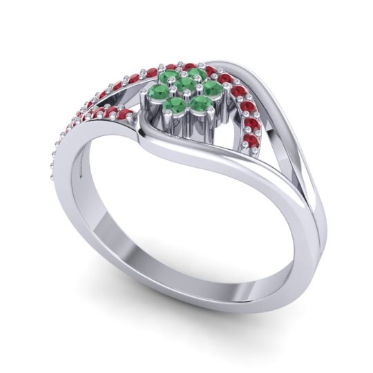 Floral Pave Puspin Ring