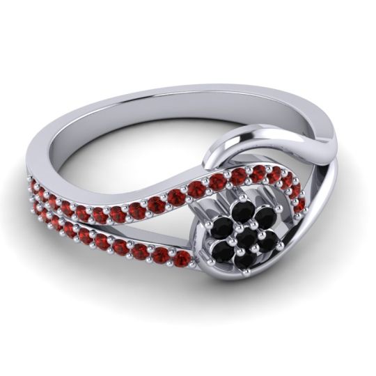 Floral Pave Puspin Ring