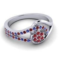 Floral Pave Puspin Ring