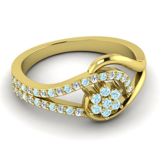 Floral Pave Puspin Ring