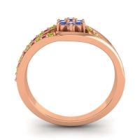 Floral Pave Puspin Ring