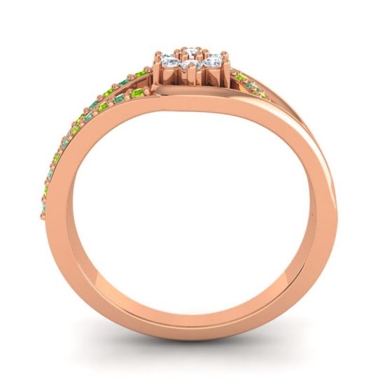 Floral Pave Puspin Ring