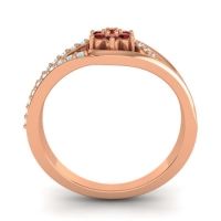 Floral Pave Puspin Ring