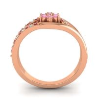 Floral Pave Puspin Ring