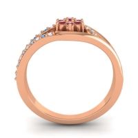 Floral Pave Puspin Ring