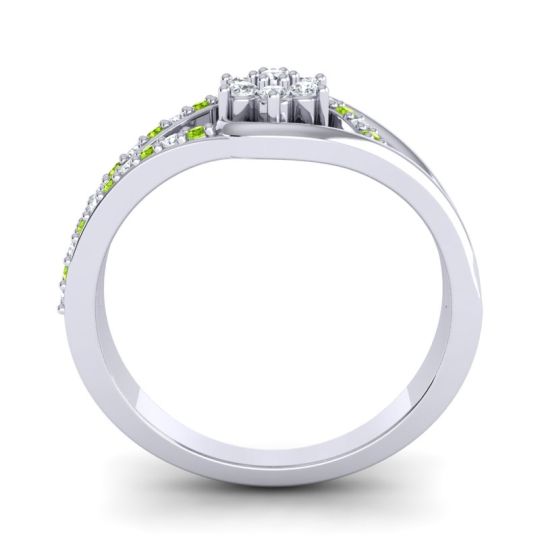 Floral Pave Puspin Ring