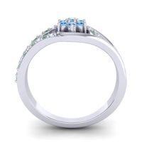 Floral Pave Puspin Ring