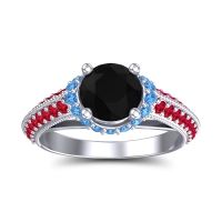 Halo Milgrain Makari Ring