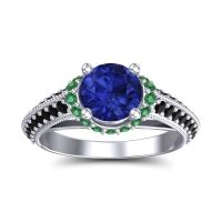 Halo Milgrain Makari Ring