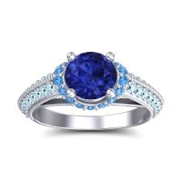 Halo Milgrain Makari Ring
