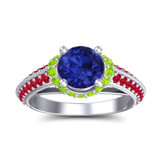 Halo Milgrain Makari Ring