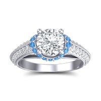 Halo Milgrain Makari Ring