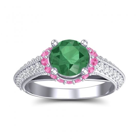 Halo Milgrain Makari Ring