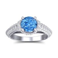 Halo Milgrain Makari Ring