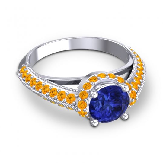 Halo Milgrain Makari Ring