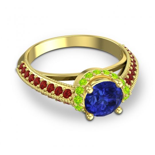 Halo Milgrain Makari Ring