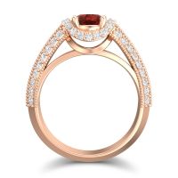 Halo Milgrain Makari Ring