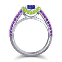 Halo Milgrain Makari Ring