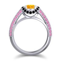 Halo Milgrain Makari Ring