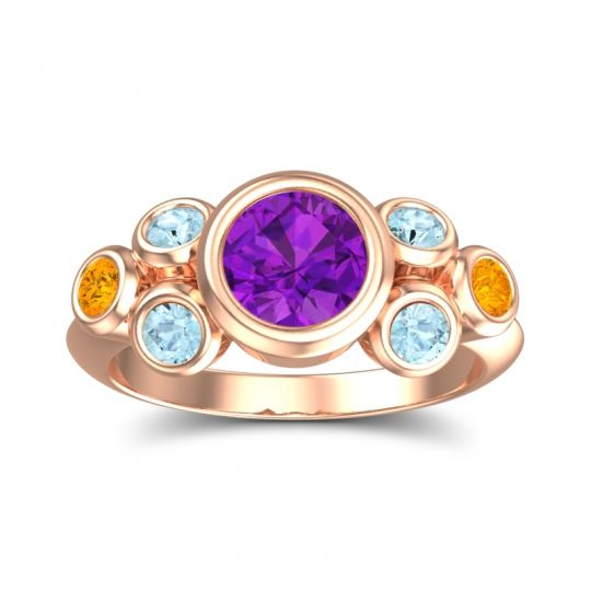 Modern Bezel Bindu Ring