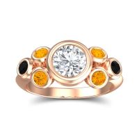 Modern Bezel Bindu Ring