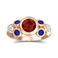 Modern Bezel Bindu Ring