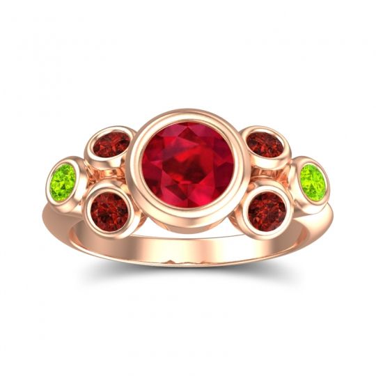 Modern Bezel Bindu Ring