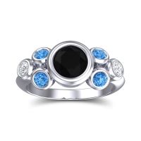 Modern Bezel Bindu Ring