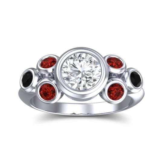 Modern Bezel Bindu Ring