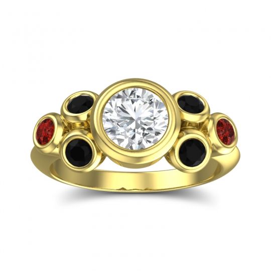 Modern Bezel Bindu Ring