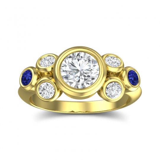 Modern Bezel Bindu Ring