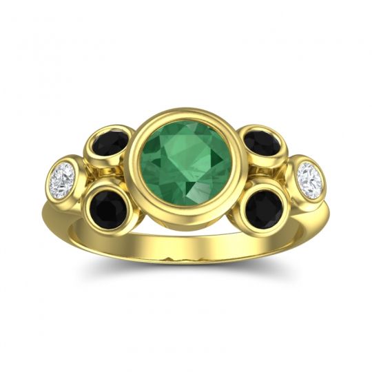 Modern Bezel Bindu Ring