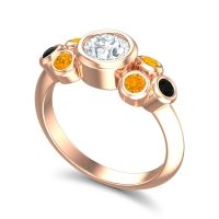 Modern Bezel Bindu Ring