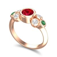 Modern Bezel Bindu Ring