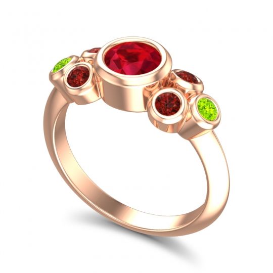 Modern Bezel Bindu Ring
