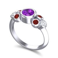 Modern Bezel Bindu Ring