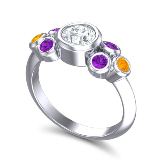 Modern Bezel Bindu Ring