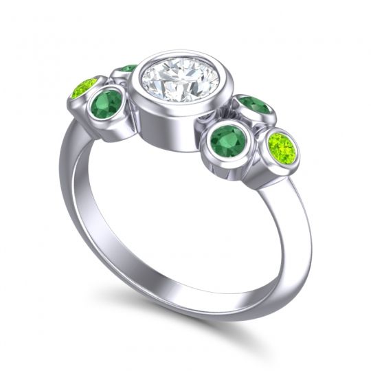 Modern Bezel Bindu Ring