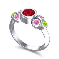 Modern Bezel Bindu Ring