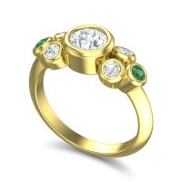 Modern Bezel Bindu Ring