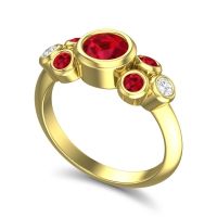 Modern Bezel Bindu Ring