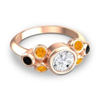 Modern Bezel Bindu Ring